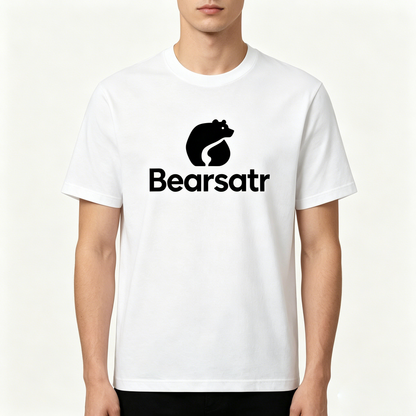 Bearsatr Men Classic Cotton Short Sleeve Crew Neck T-Shirt Casual Daily Basic Tee