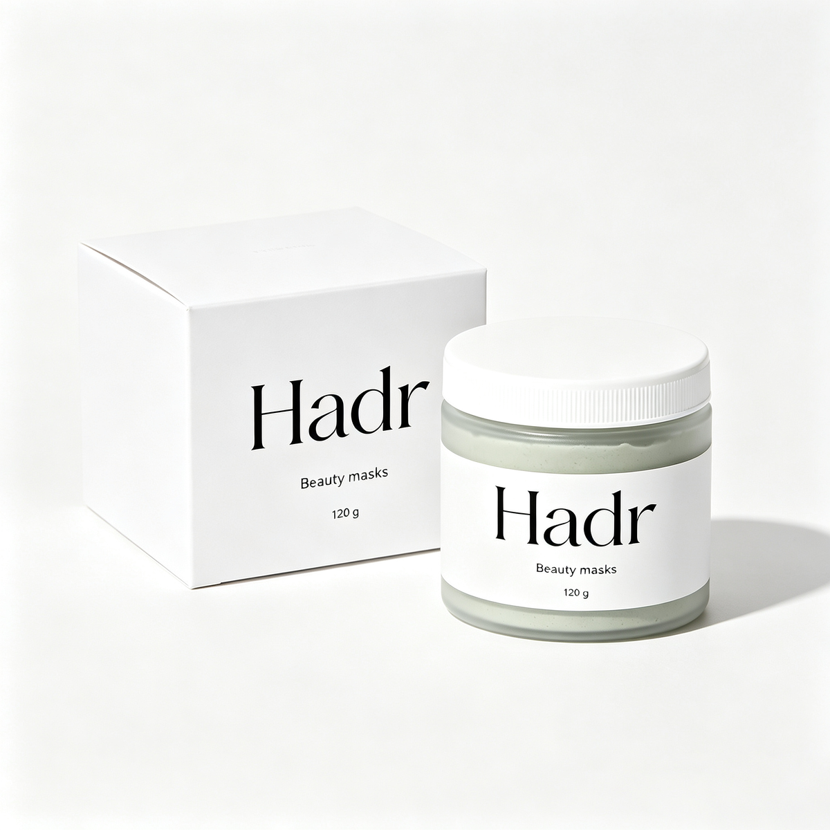 Hadr Beauty Mask, Cream Facial Mask for Deep Cleansing & Oil Control, At Home Spa Skincare Treatment for Oily Combination Skin