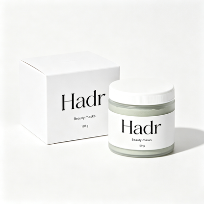Hadr Beauty Mask, Cream Facial Mask for Deep Cleansing & Oil Control, At Home Spa Skincare Treatment for Oily Combination Skin