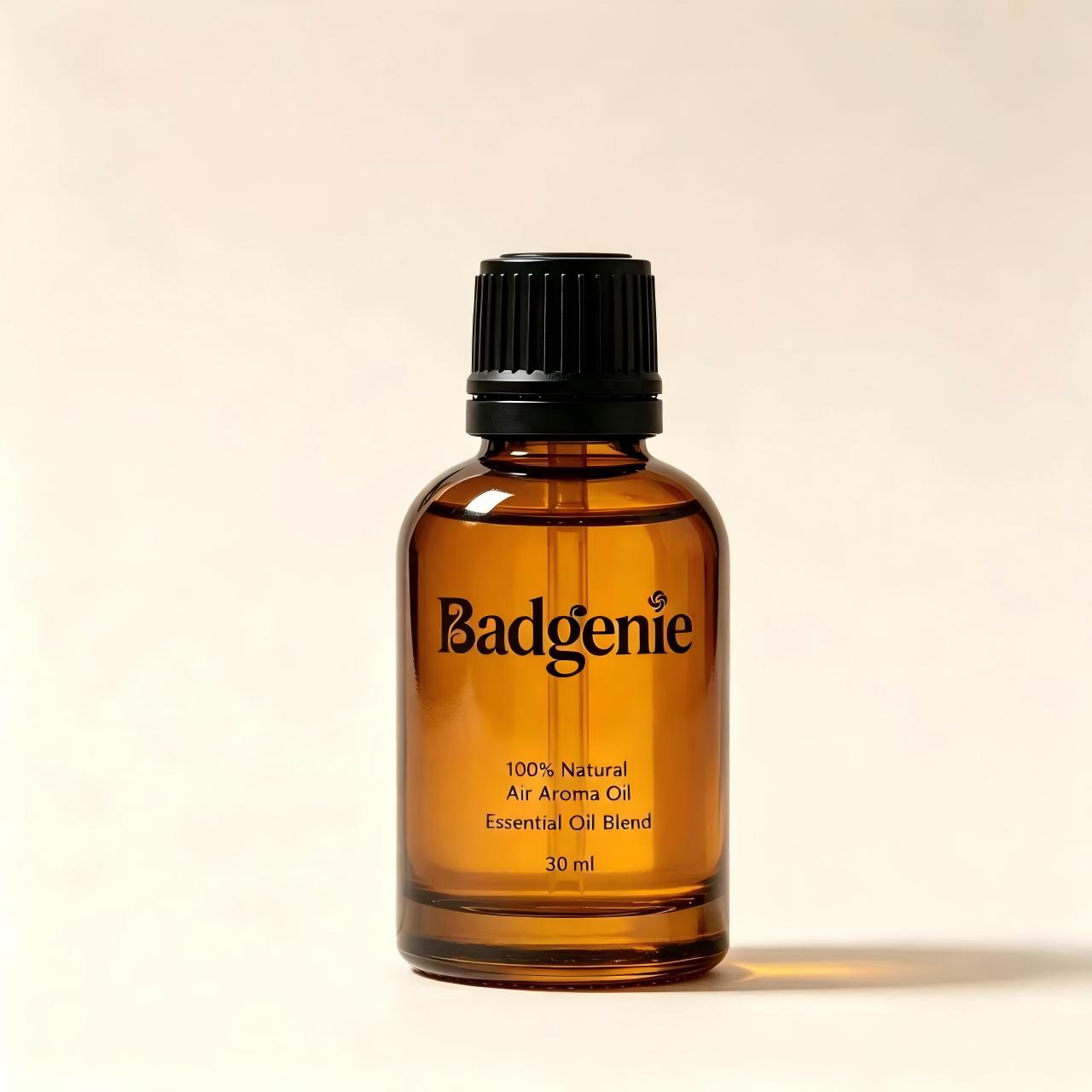 Badgenie Air Aroma Essential Oil Blend, 30ml 100% Natural Fragrance Oil for Diffuser, Humidifier, Home Scenting, LongLasting Air Fragrance Essential Oil for Bedroom Living Room Office