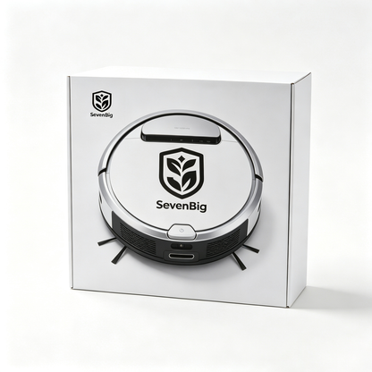SevenBig Robot Vacuum Cleaner, Smart Electric Sweeper with Strong Suction, Automatic Obstacle Avoidance, Low Profile Robotic Vacuum for Hard Floors and Thin Carpets, Home Cleaning Helper