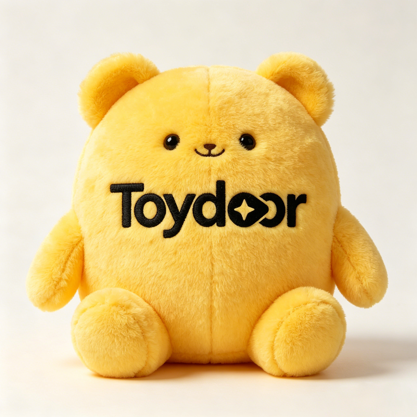 【Toydoor Round Bear Plush Toy】—— Ideal Companion for Decor & Warm Gift-Giving