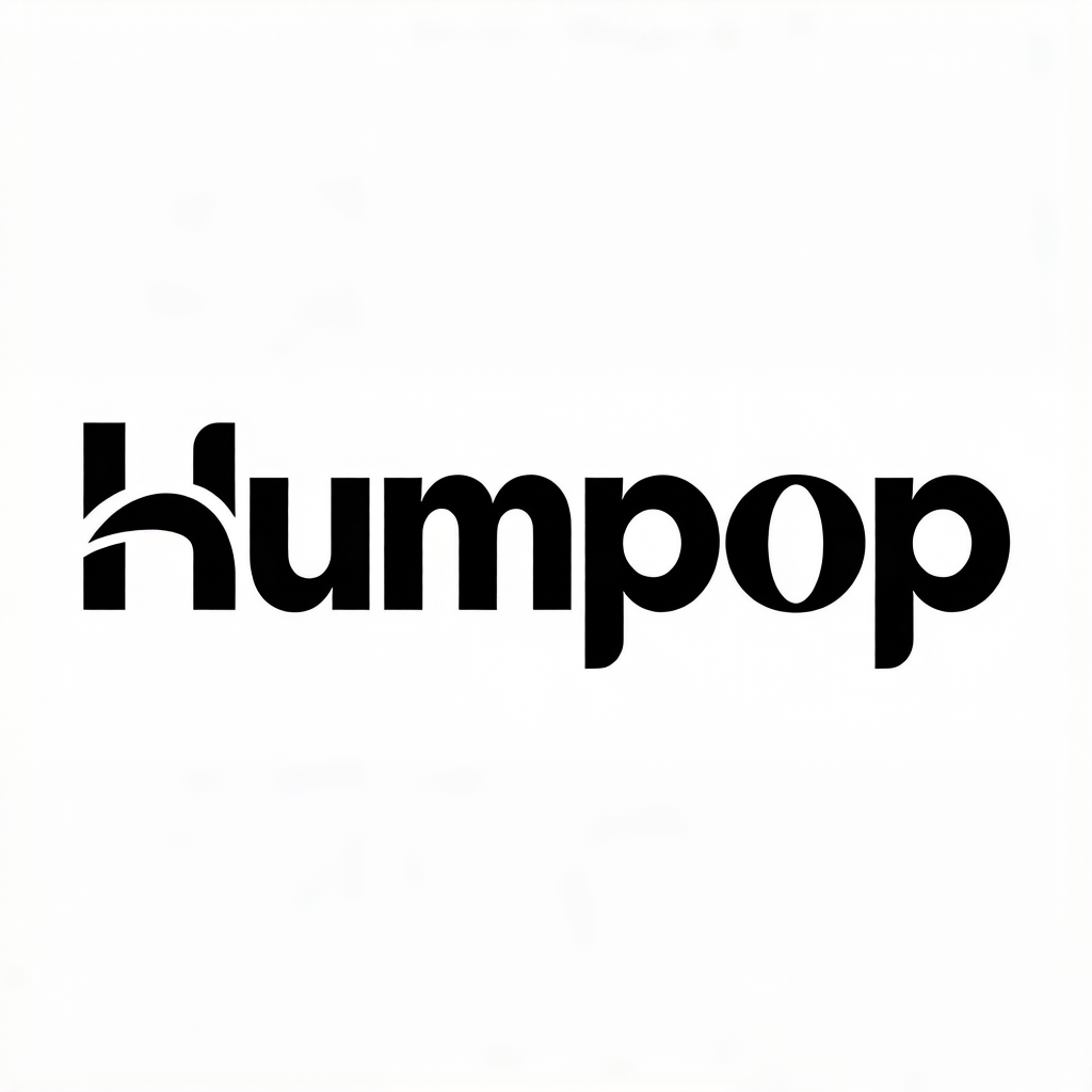 Humpop Knit Beanie Hats for Men Women, Cuffed Winter Skull Hats, Soft Stretchy Warm Cuffed Hats with Leather Patch Logo