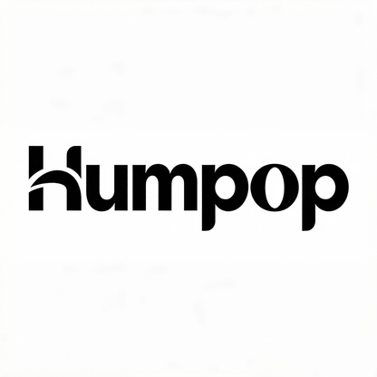 Humpop Knit Beanie Hats for Men Women, Cuffed Winter Skull Hats, Soft Stretchy Warm Cuffed Hats with Leather Patch Logo