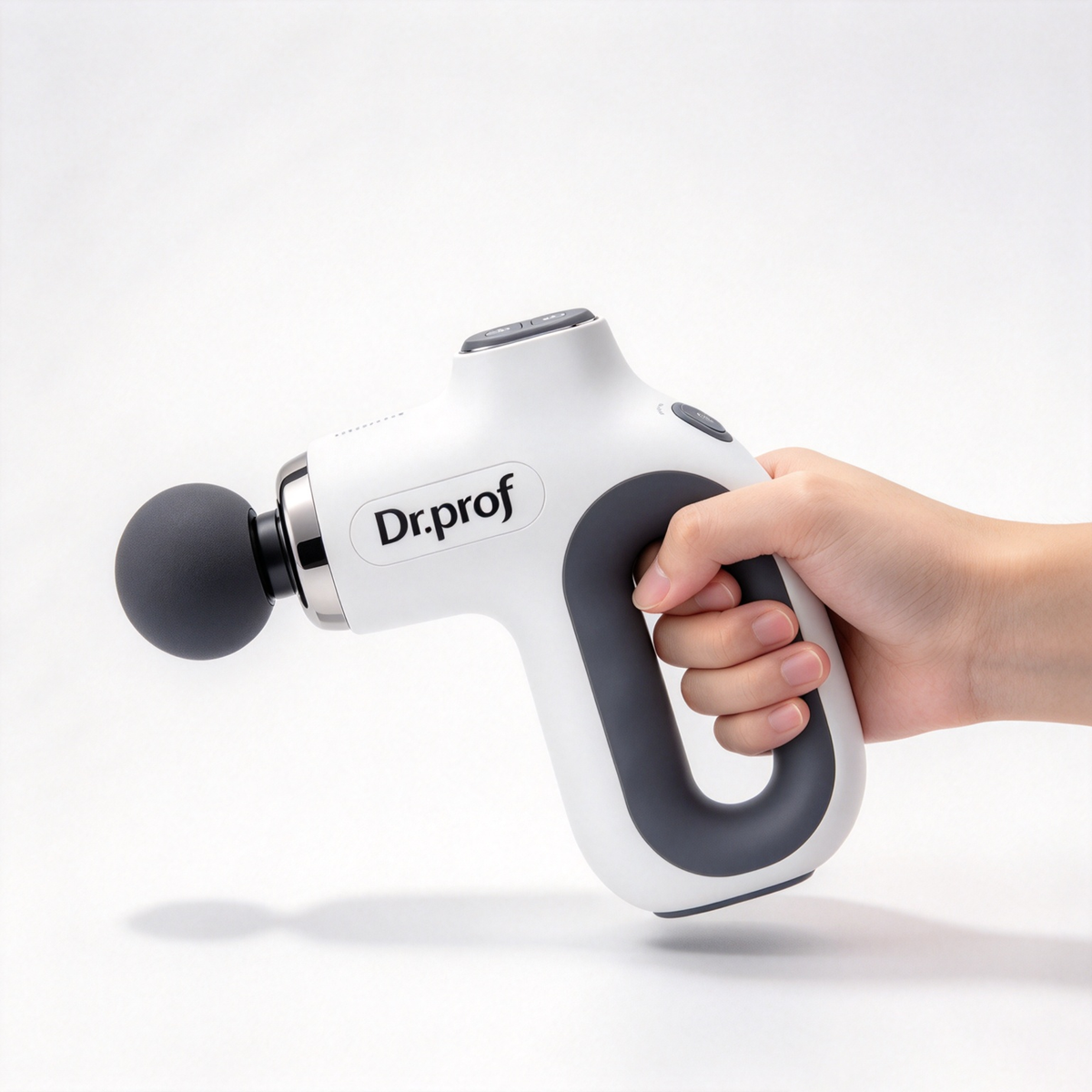 Dr.prof Handheld Massage Gun, Portable Electric Muscle Massager for Body Back Neck Relief, Rechargeable Deep Tissue Massager for Gym Office Home Use