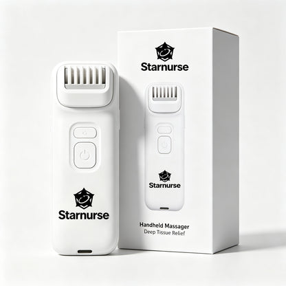 Starnurse Handheld Massager, Portable Deep Tissue Massage Apparatus, Rechargeable Muscle Massager for Neck Shoulder Back Leg