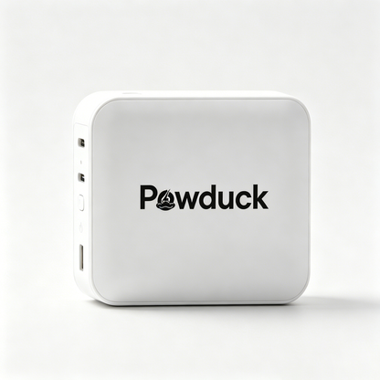 Powduck Portable Power Bank Charger, Multi Port USB C Fast Charging Portable Charger, Compact Lightweight External Battery Pack for iPhone Android Travel Daily Use