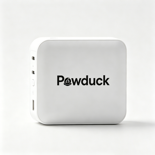 Powduck Portable Power Bank Charger, Multi Port USB C Fast Charging Portable Charger, Compact Lightweight External Battery Pack for iPhone Android Travel Daily Use