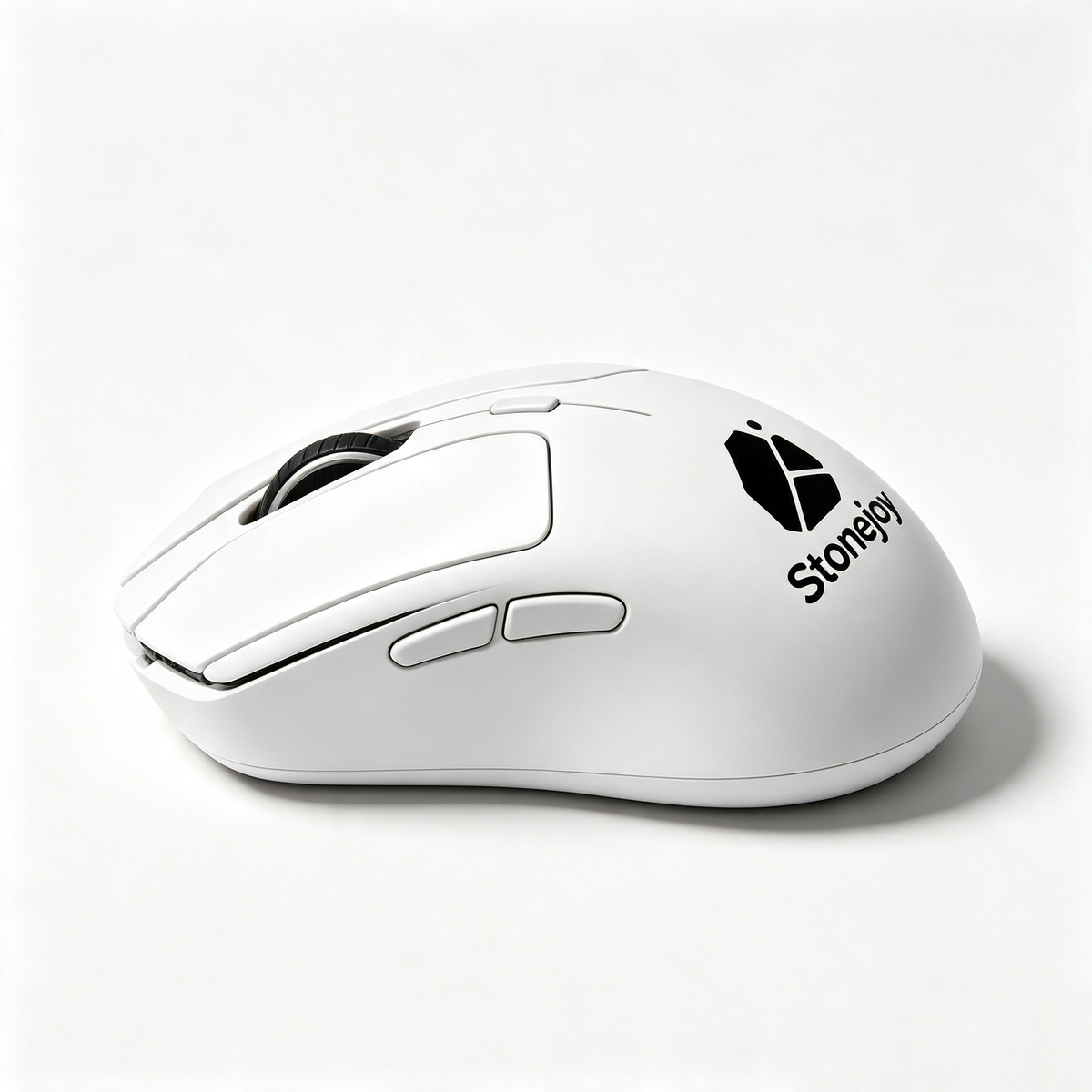 Stonejoy White Wireless Gaming Mouse, Multi‑Mode Rechargeable Ergonomic PC Mouse