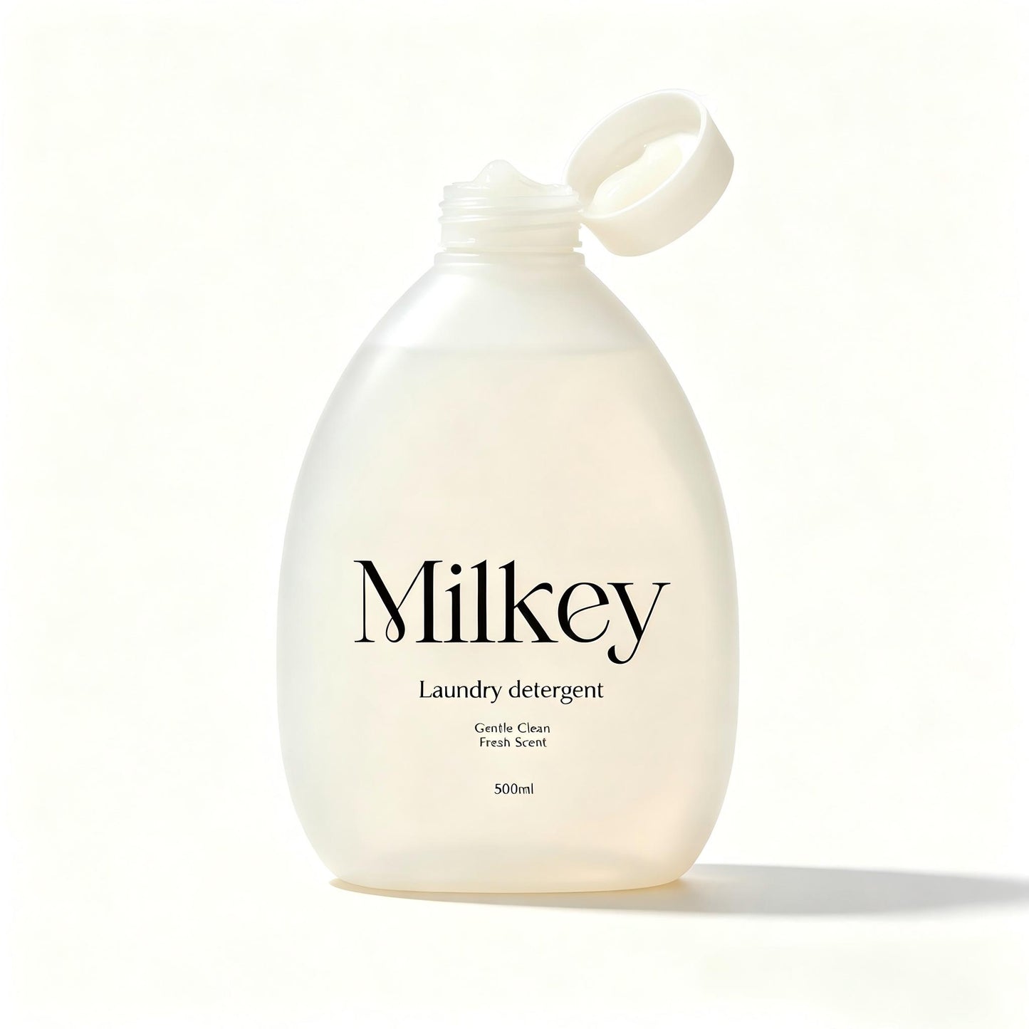 Milkey Gentle Laundry Detergent 500ml, Fresh Scent Underwear Clothes Washing Liquid, Mild Clean Stain Remover Laundry Soap, Safe for Delicates & Daily Fabrics