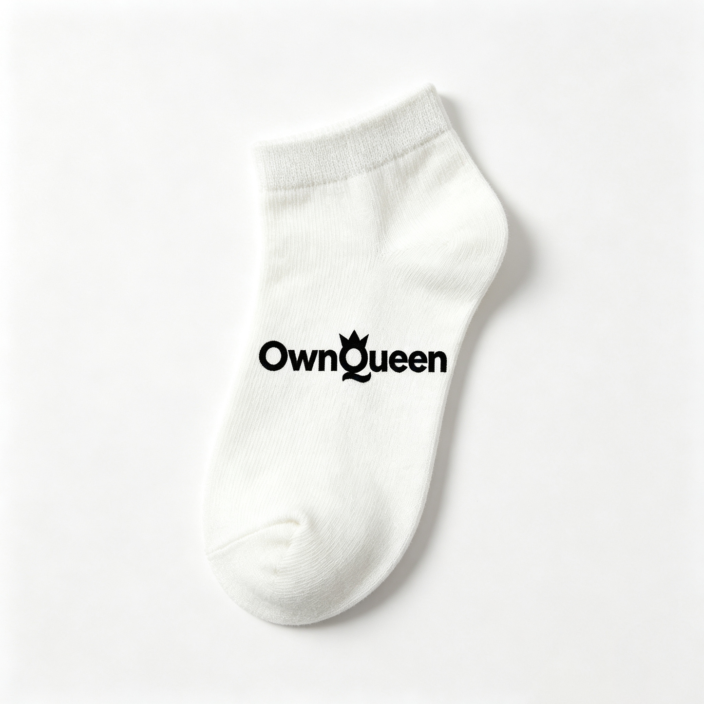 OwnQueen Women’s White Ribbed Crew Ankle Socks 6 Packs, Ultra Breathable Moisture Wicking Athletic Short Socks, Stretch Non Slip Soft Cotton Sport Daily Socks Gift Box Set