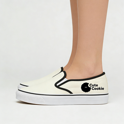 【Cute Cookie Shoes】—— Casual & Playful Slip-On Sneakers