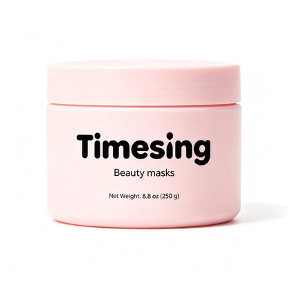 Timesing Hydrating Pink Clay Beauty Mask Deep Clean Pore Minimizing Brightening Facial Mask for All Skin Types