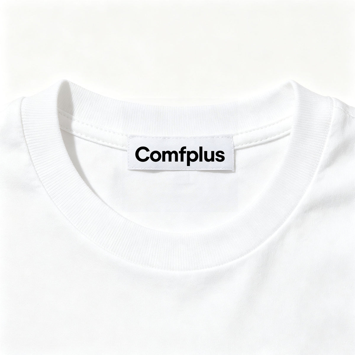 Comfplus Men's Short Sleeve Crew Neck T-Shirt, Solid White Basic Casual Tee, Soft Breathable Cotton T Shirt for Daily Wear Outdoor Activities