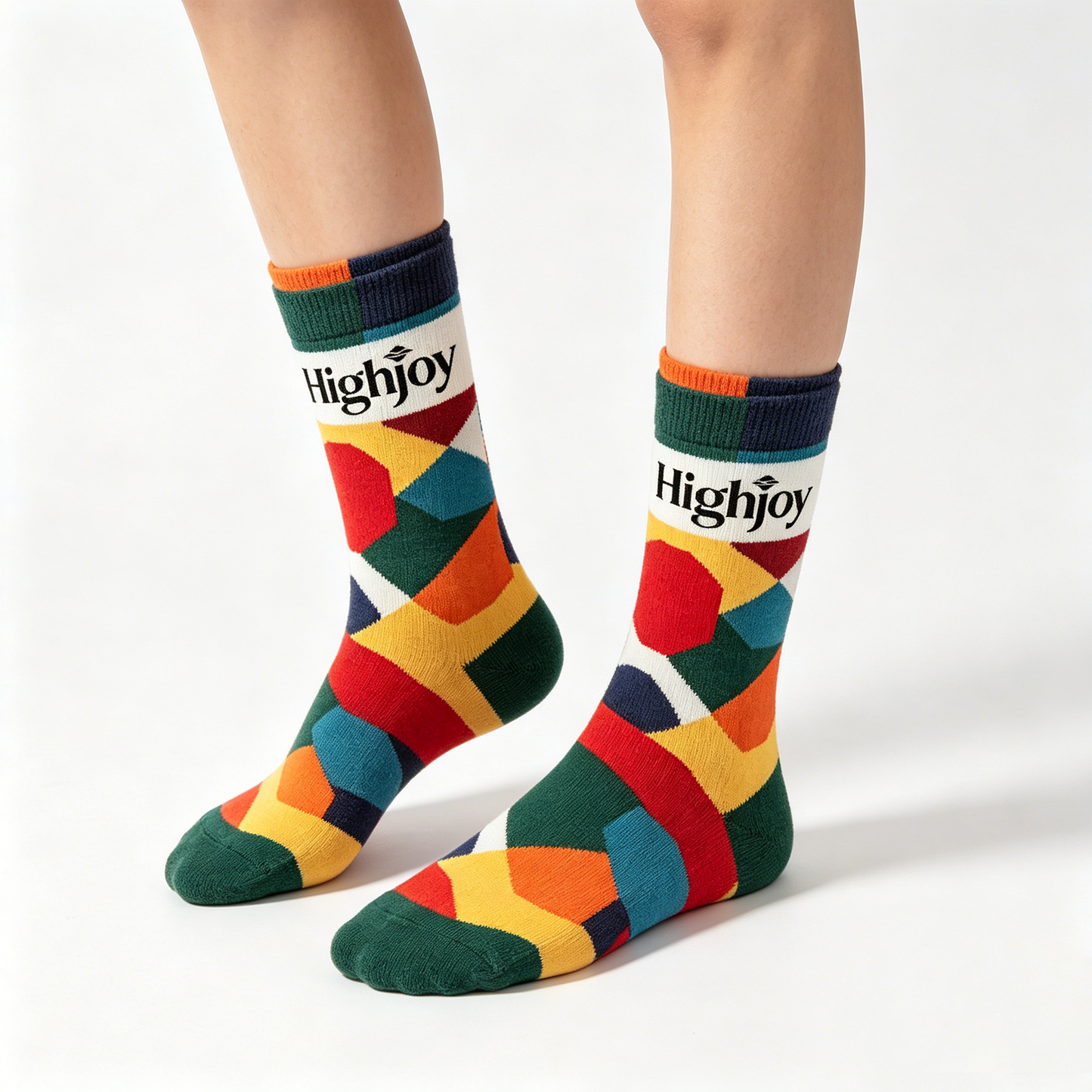 【Highjoy Geometric Crew Socks】—— The Perfect Blend of Fun & Daily Comfort