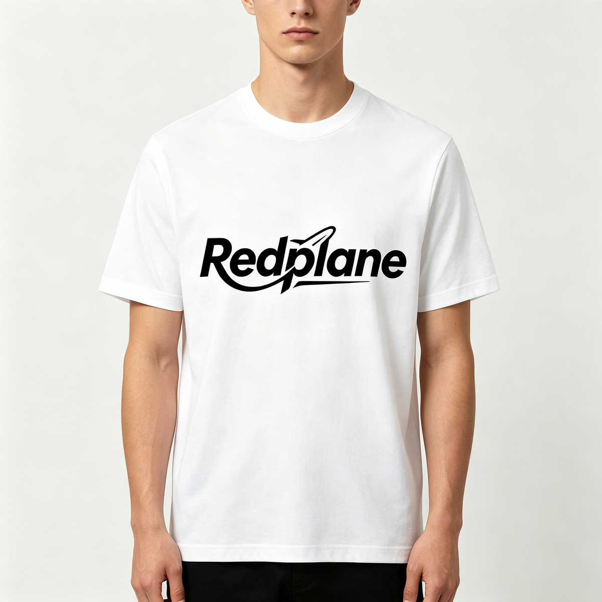 【Redplane White Logo T-shirt】—— Timeless Basic of Casual Daily Wear