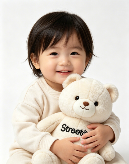 Streetoy oft Teddy Bear Stuffed Animal - Cute Cream Plush Bear, Cozy Plushie for Kids & Adults, Perfect Gift for Birthdays & Holidays