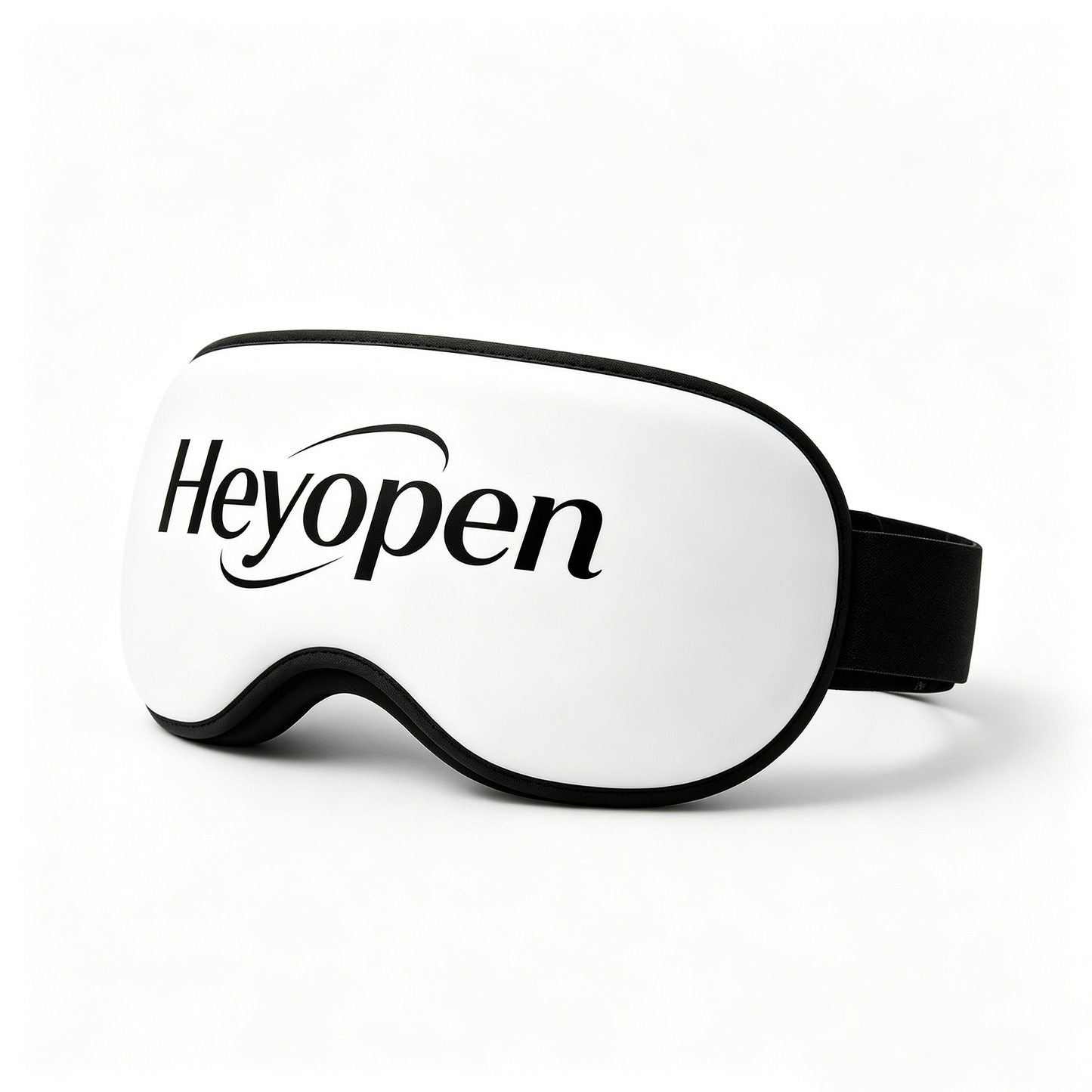 Heyopen Heated Eye Massager, Contour Eye Mask with Warm Compress, Portable Electric Eye Relax Device for Eye Strain Relief, Dry Eyes, Travel & Sleep, Adjustable Elastic Strap