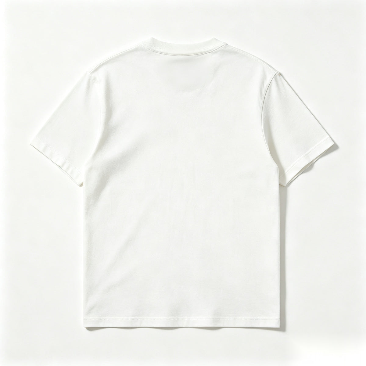Milkoala Crew Neck Short-Sleeve T-Shirt, 100% Cotton Off-White Basic Tee for Men Daily Casual Outfit