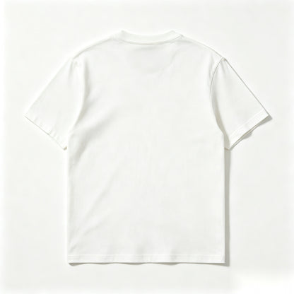 Milkoala Crew Neck Short-Sleeve T-Shirt, 100% Cotton Off-White Basic Tee for Men Daily Casual Outfit