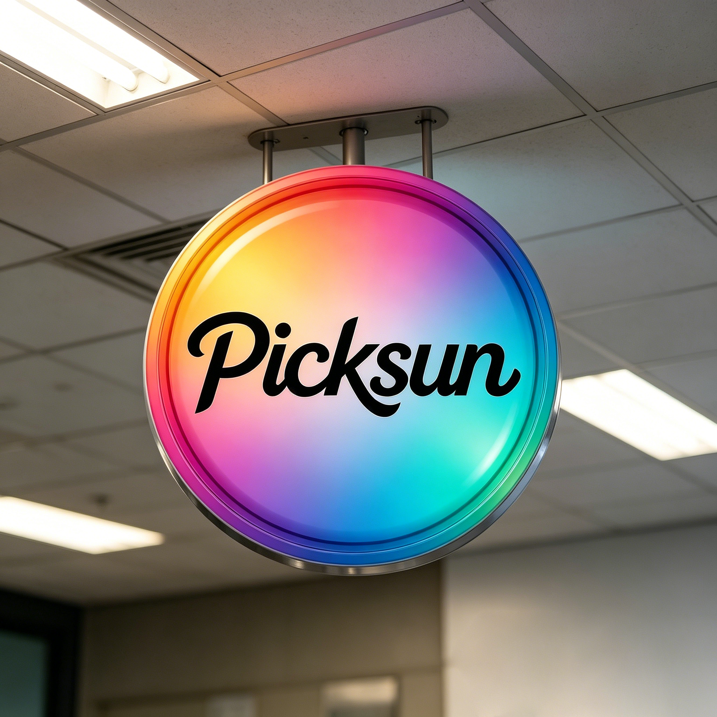 【Picksun Round Luminaries Sign】—— Eye-Catching Lighting Sign for Commercial Spaces & Decor