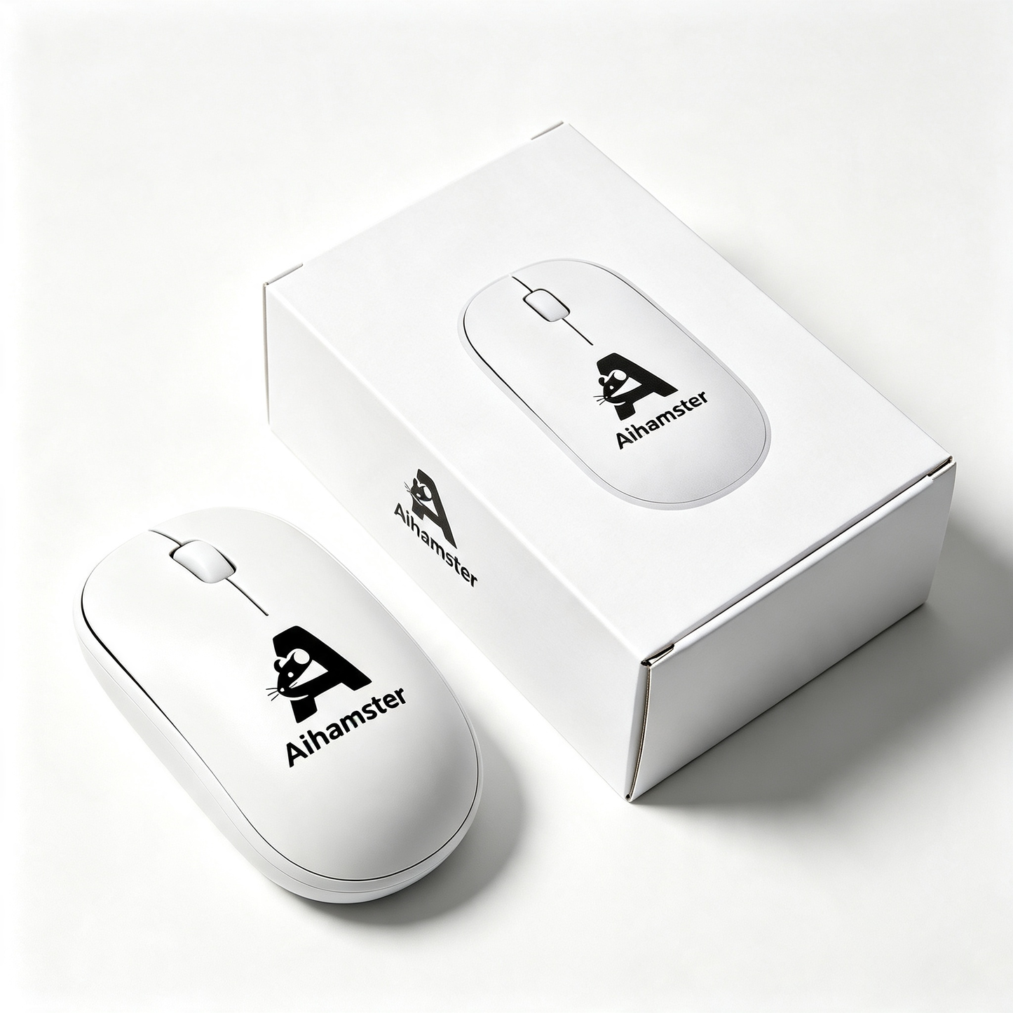A Aihamster USB‑C Rechargeable Silent Wireless Computer Mouse Portable Office Mice