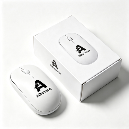 A Aihamster USB‑C Rechargeable Silent Wireless Computer Mouse Portable Office Mice