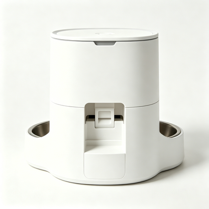 FadZoo Automatic Pet Feeder with Stainless Steel Bowl, Timed Auto Dog Cat Food Dispenser, Large Capacity Dry Food Feeding Machine for Small Medium Pets