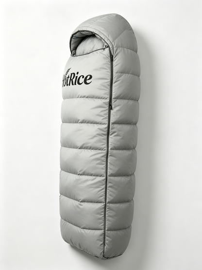 【HotRice Light Grey Mummy Sleeping Bag】—— Your Warm & Reliable Outdoor Companion