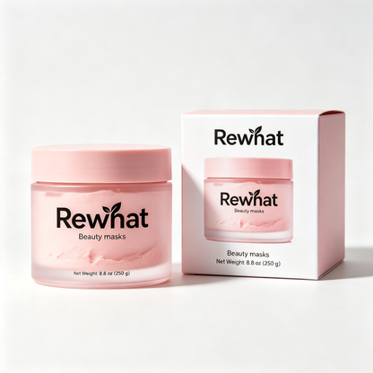 Rewhat Hydrating Clay Beauty Mask, Deep Pore Cleansing Facial Mud Mask for Blackheads & Oil Control, Gentle Exfoliating Skin Care Mask