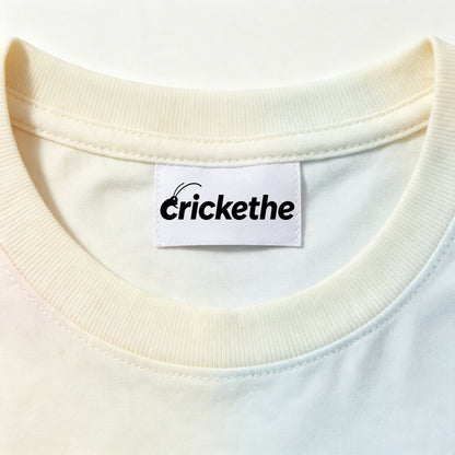 crickethe Soft Pastel Tie‑Dye Gradient Crew Neck T‑Shirt, Casual Short‑Sleeve Tee for Summer Daily Holiday Outfits