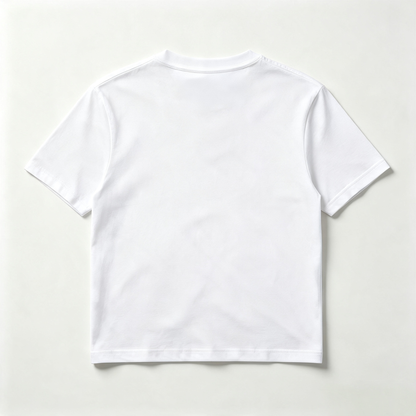 Calluck Basic White Crew‑Neck Short Sleeve T‑Shirt, Casual Soft‑Fit Plain Cotton Tee Classic Solid Color Everyday Summer Tops