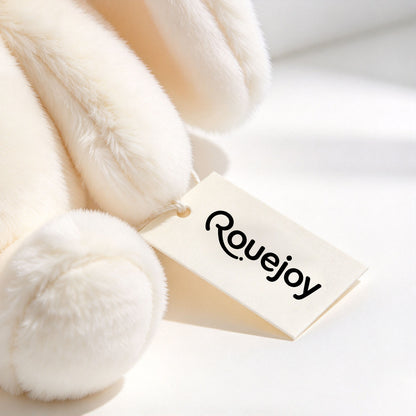 Rouejoy Bunny Plush Toy, Soft Stuffed Rabbit Animal Doll, Cuddly Hugging Plush Companion for Kids and Adults, Perfect Home Decor and Gift Choice