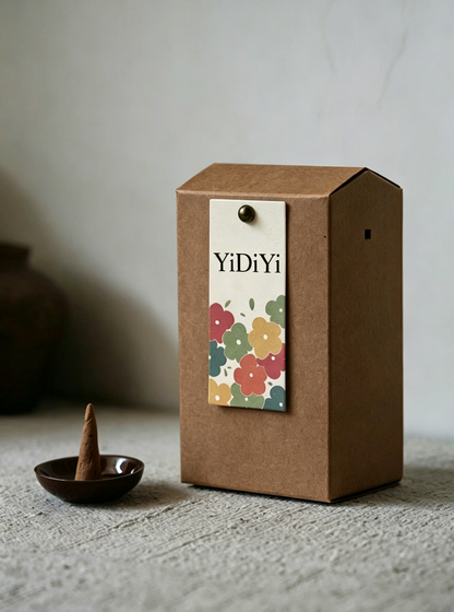 YiDiYi Natural Incense Cones, Long‑Lasting Aromatherapy Cones, Hand‑Rolled Cone Incense for Meditation, Yoga, Stress Relief, Home Fragrance Decor