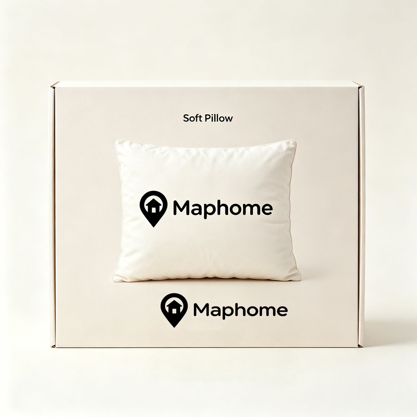 Maphome Soft Square Decorative Throw Pillow, Fluffy Comfort Accent Cushion for Sofa Couch Bed Living Room, Vacuum Compressed Packed Indoor Home Decor Pillow
