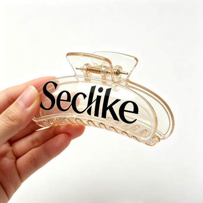 【Seclike Transparent Curved Claw Hair Clip】—— Elegant Match of Hair Styling & Minimalist Beauty