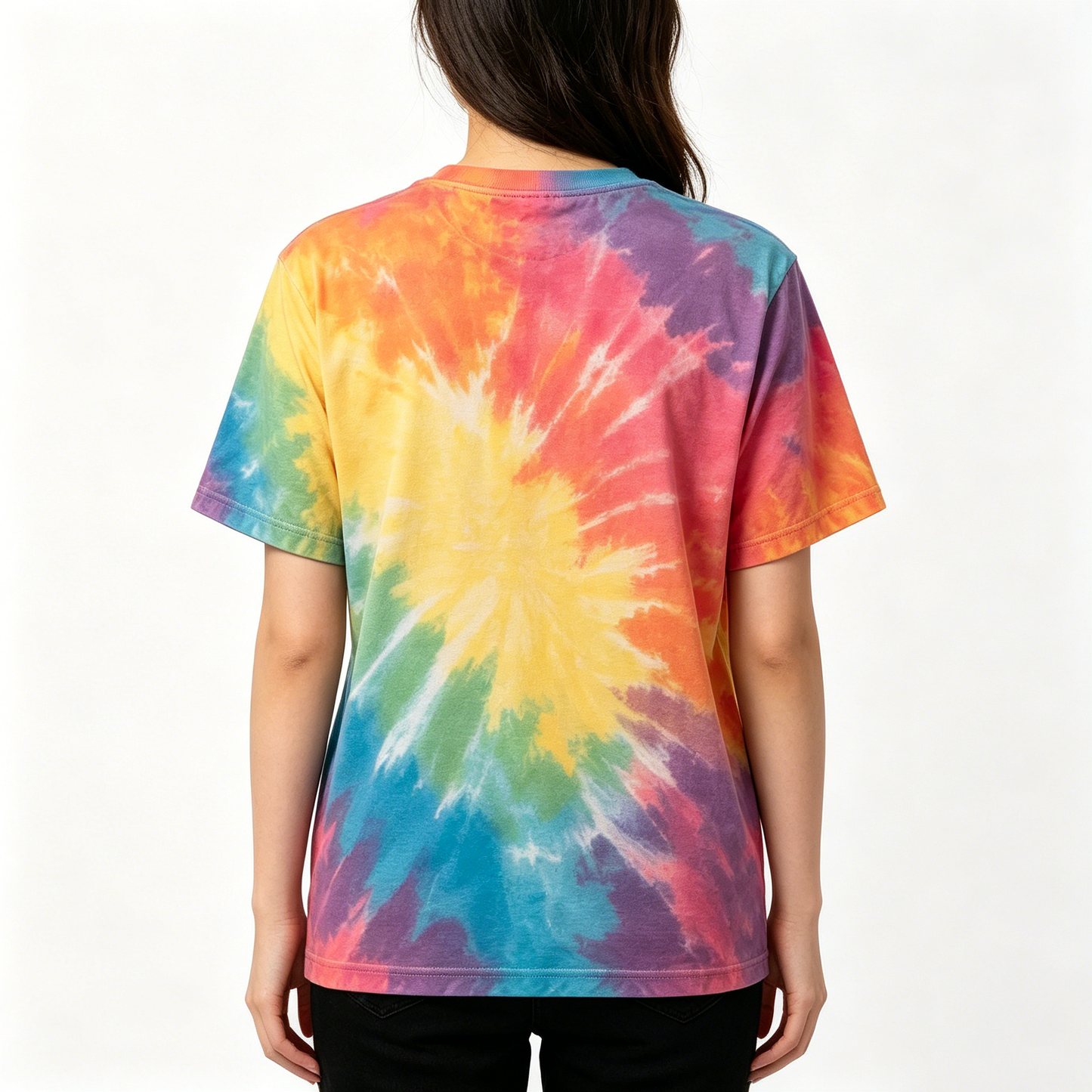 【Oilight Rainbow Tie-Dye T-shirt】—— Trendy Blend of Street Style & Daily Comfort