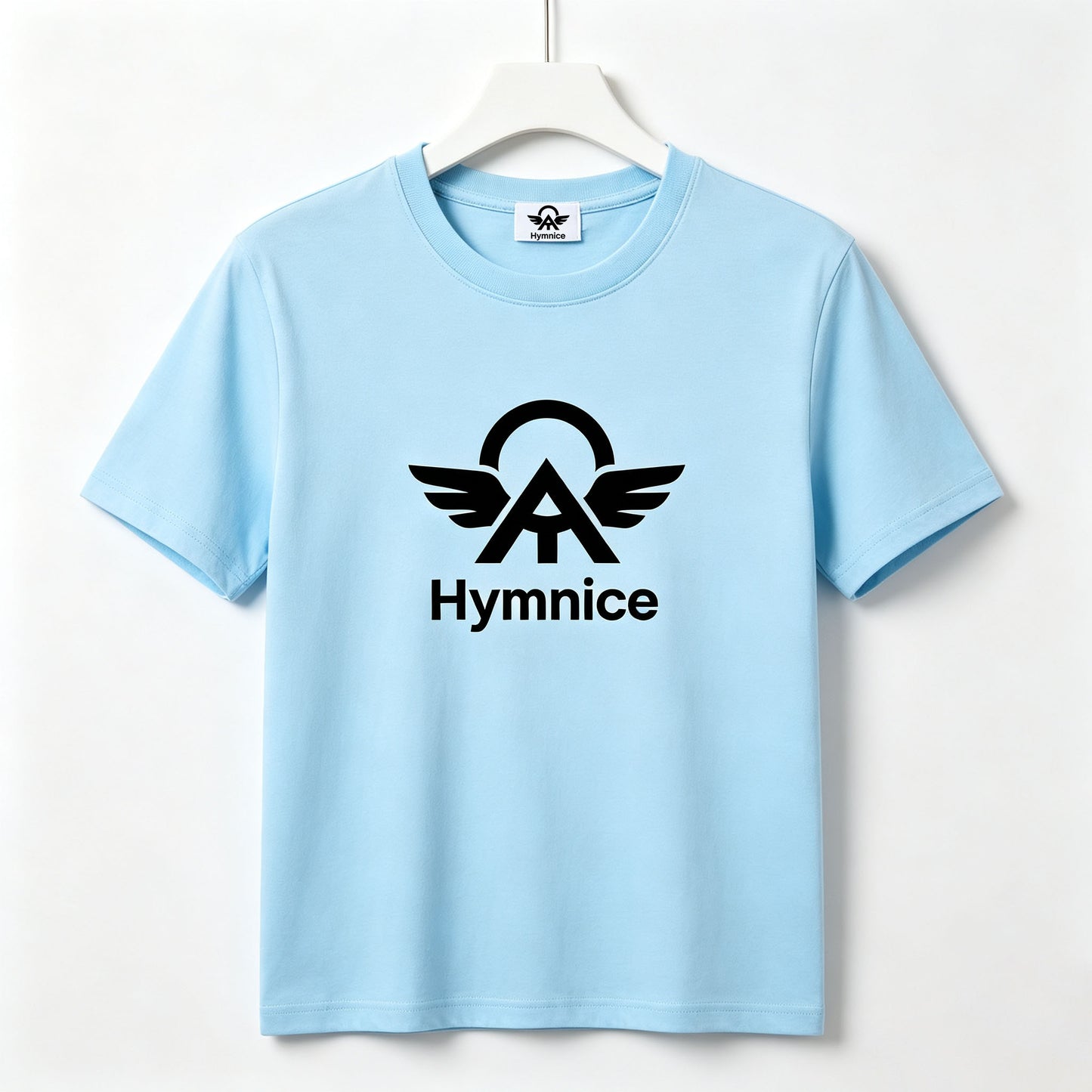 Hymnice Classic Short‑Sleeve Crew Neck T‑Shirt, Soft Casual Basic Tees Breathable Everyday Tops for Men Women Unisex