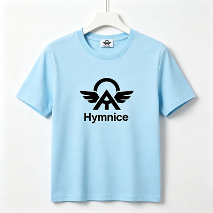 Hymnice Classic Short‑Sleeve Crew Neck T‑Shirt, Soft Casual Basic Tees Breathable Everyday Tops for Men Women Unisex