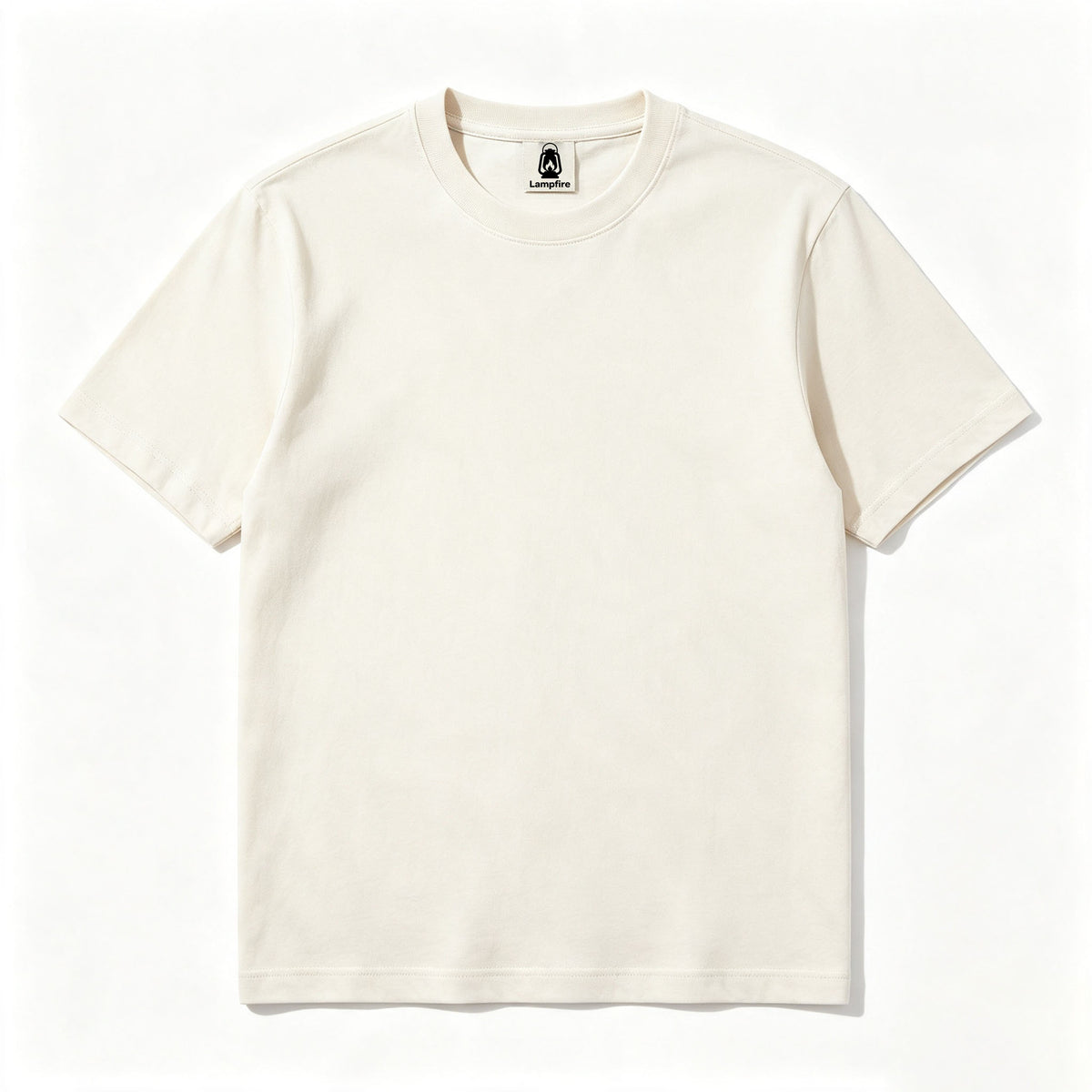 Lampfire Basic Crew Neck T‑Shirt, Premium Cotton Short Sleeve Tee, Lightweight Comfort Casual Shirts for Daily Wear & Outdoor Activities