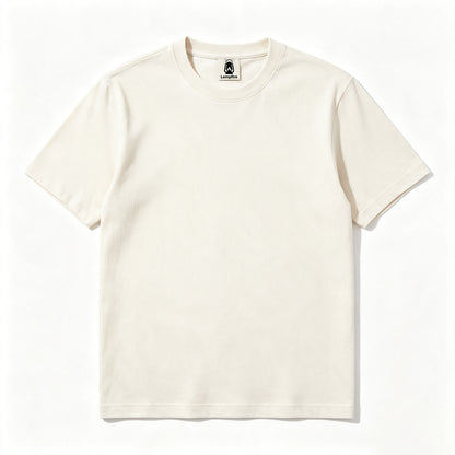 Lampfire Basic Crew Neck T‑Shirt, Premium Cotton Short Sleeve Tee, Lightweight Comfort Casual Shirts for Daily Wear & Outdoor Activities