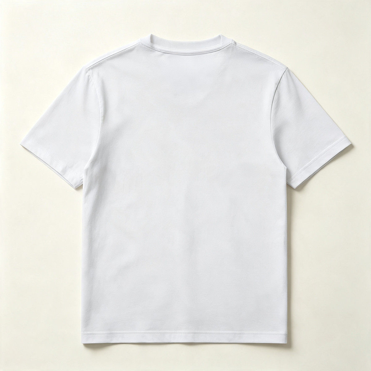 Varybig Soft Cotton Plain White T‑Shirt, Everyday Wear Crew Neck Short Sleeve Casual Unisex Tees