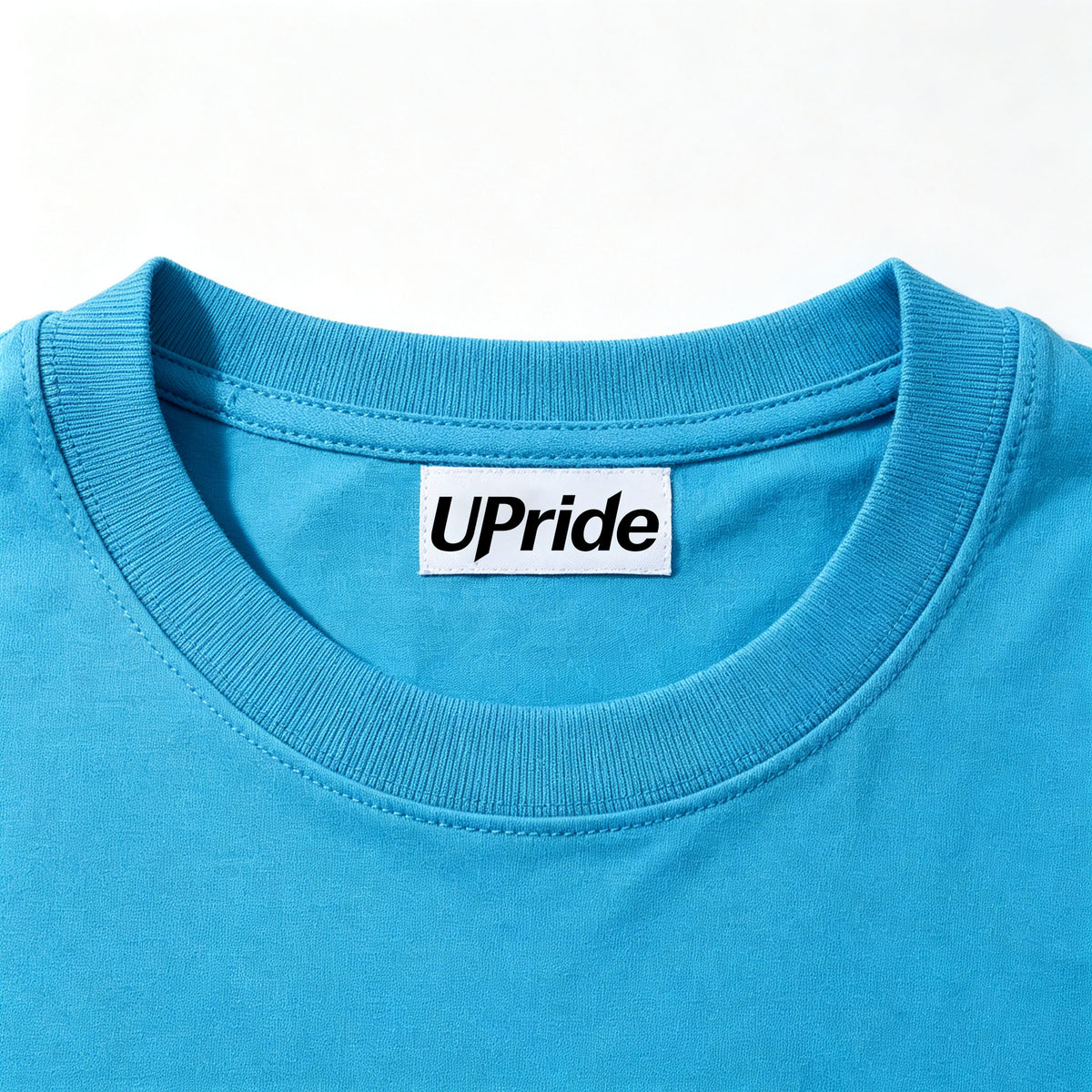 UPride Sky‑Blue Graphic Crew‑Neck Short Sleeve T‑Shirt, Soft Cotton Casual Tees, Street‑Style Breathable Everyday Tops Unisex
