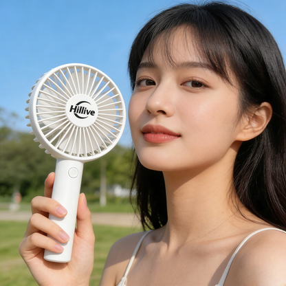 【Hillive Portable Handheld Electric Fan】—— Your Compact & Cool Summer Companion