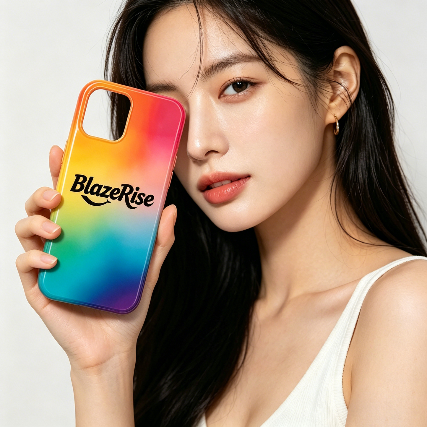 【BlazeRise Rainbow Gradient Phone Case】—— Where Style Meets Protection