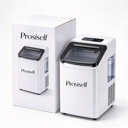 Prosiself Countertop Ice Maker Machine, Portable Automatic Ice Maker for Home Kitchen Bar Party, Self Cleaning Ice Machine