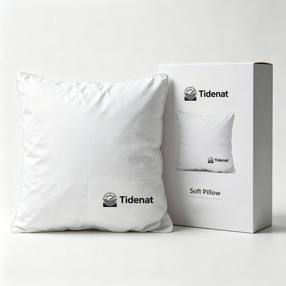 Tidenat Soft Bed Pillows for Sleeping, Fluffy Support Pillow for Side Back Stomach Sleeper, Hotel‑Quality Pillow, Vacuum Compressed Packaged