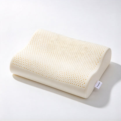 Soporew Contour Latex Pillow, Breathable Support Pillow for Neck Pain Relief, Sleep Pillow for Side Back Stomach Sleepers