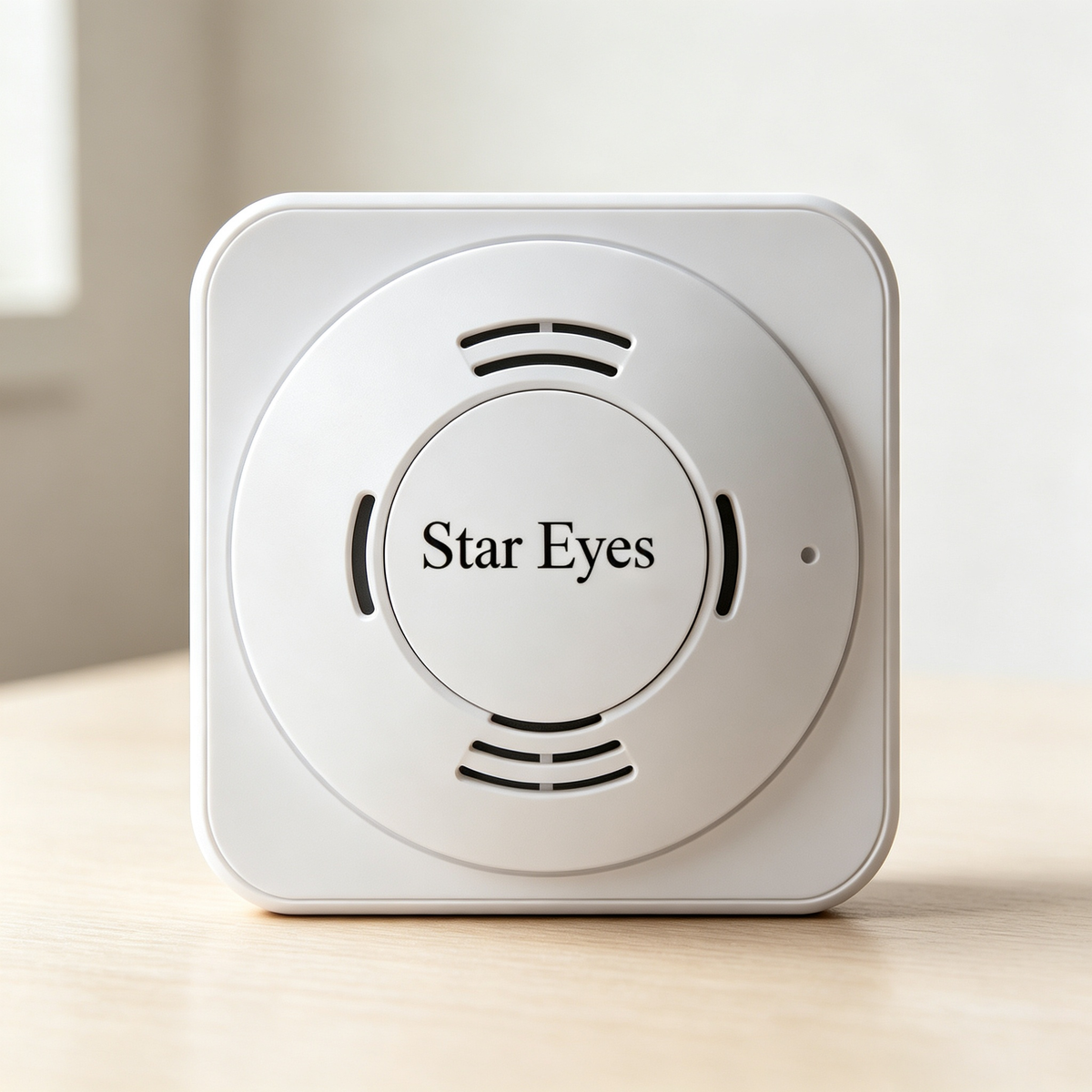 Star Eyes Smoke Detector, Fire Alarm Smoke Sensor with Photoelectric Sensor, Low Battery Warning, Independent Smoke Fire Detector for Home, Bedroom, Office, Warehouse