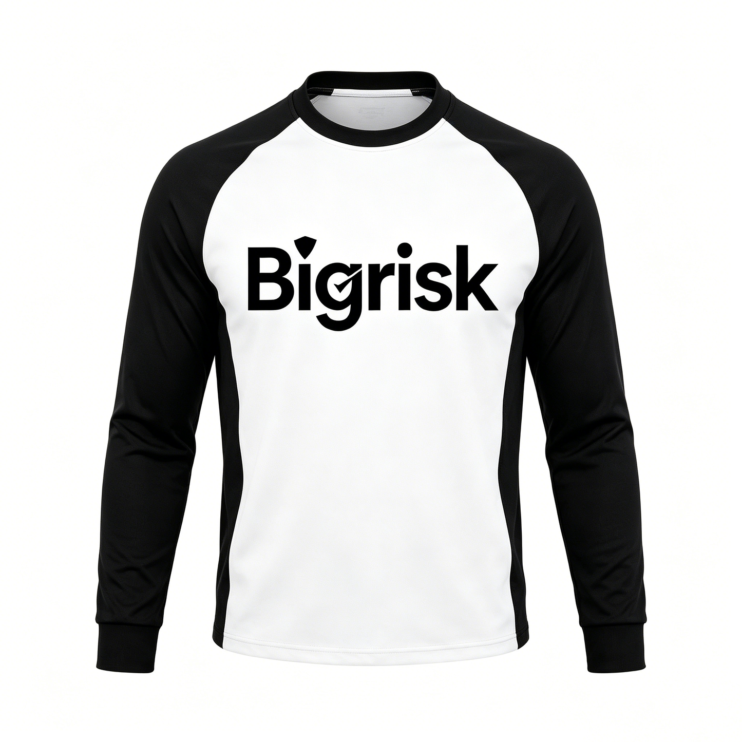 Bigrisk Men's Raglan Long Sleeve T-Shirt, Color Block Crew Neck Casual Tee, Breathable Athletic Workout Tops for Daily Wear